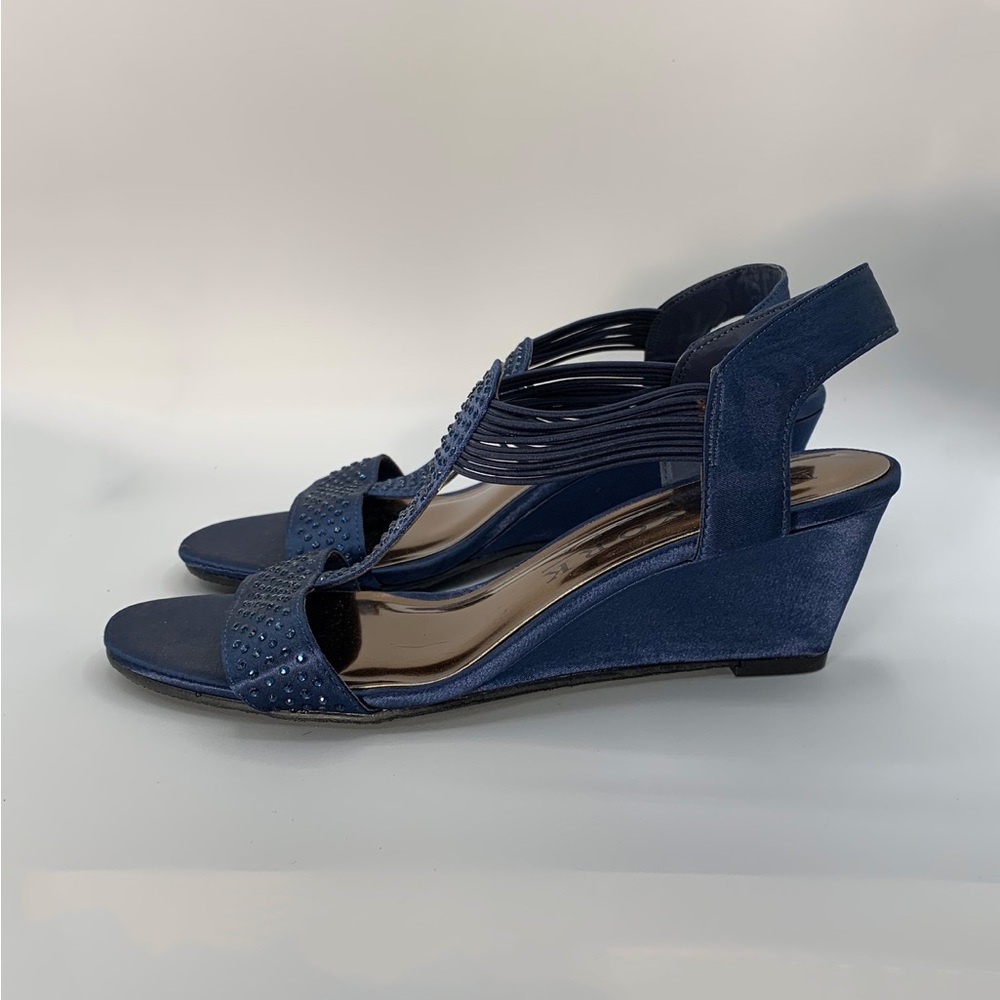New York Transit, Blue, Size 6.5 Wedge Heel - Picture 3 of 7